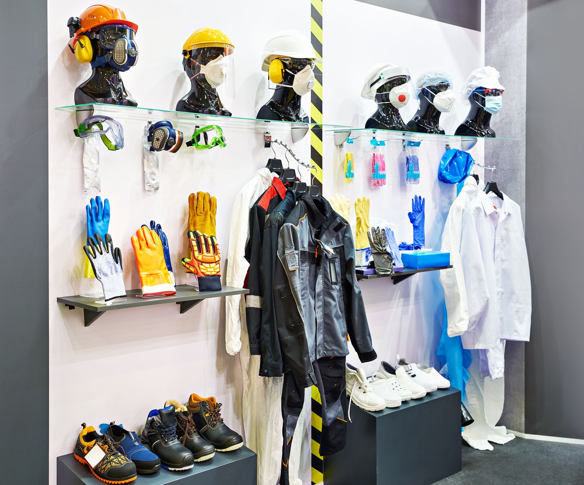 Work protective clothing for industry in store