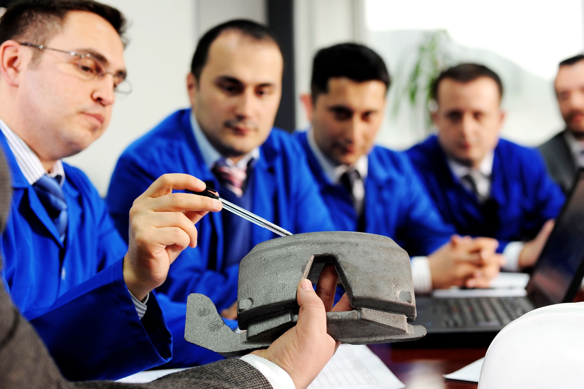 Car engineers meeting